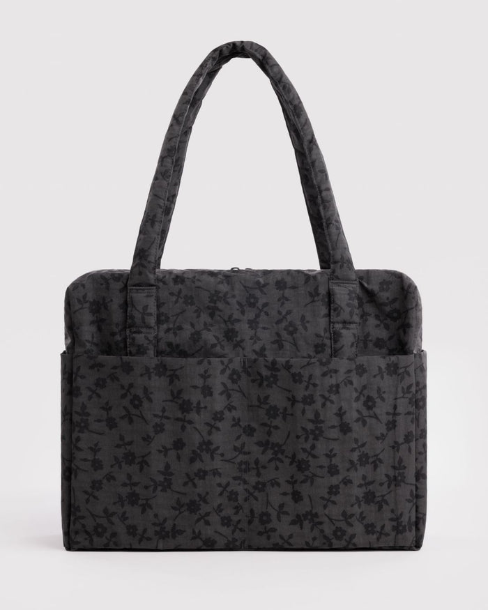 Charcoal Ditsy Floral Cloud Carry-On | BAGGU | Cloud Carry-On