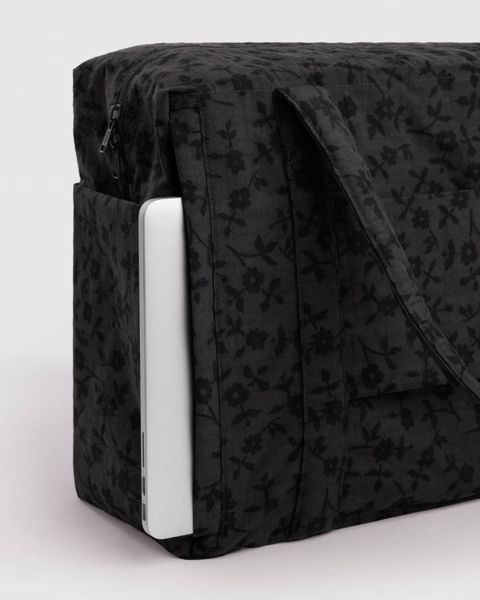 Charcoal Ditsy Floral Cloud Carry-On | BAGGU | Cloud Carry-On