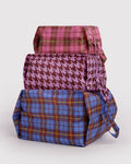 Check Mix 3D Zip Set | BAGGU | 3D Zip Set