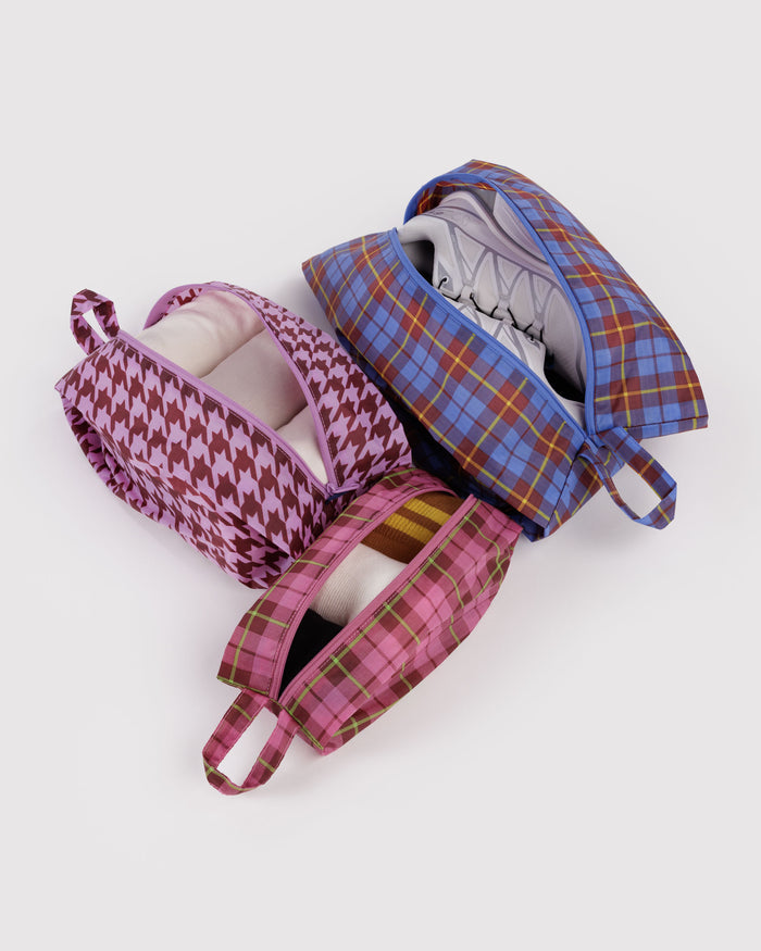 Check Mix 3D Zip Set | BAGGU | 3D Zip Set