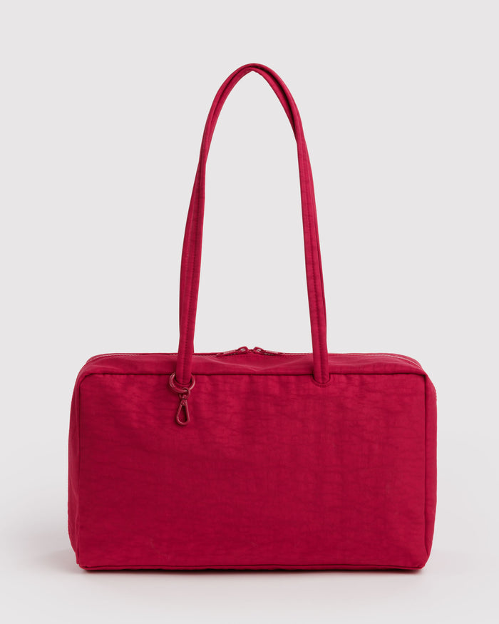 Cherry Medium Nylon Bowler Bag | BAGGU | Medium Nylon Bowler Bag