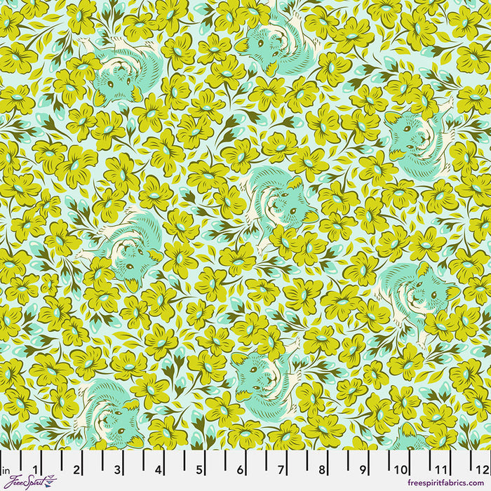 Chubby Cheeks - Clover  Untamed Tula Pink FreeSpirit Fabrics