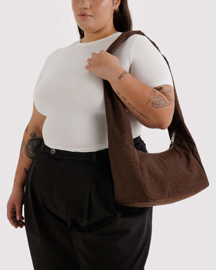 Coffee Nylon Meringue Bag | BAGGU | Nylon Meringue Bag