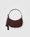 Coffee Small Nylon Crescent Bag | BAGGU | Small Nylon Crescent Bag