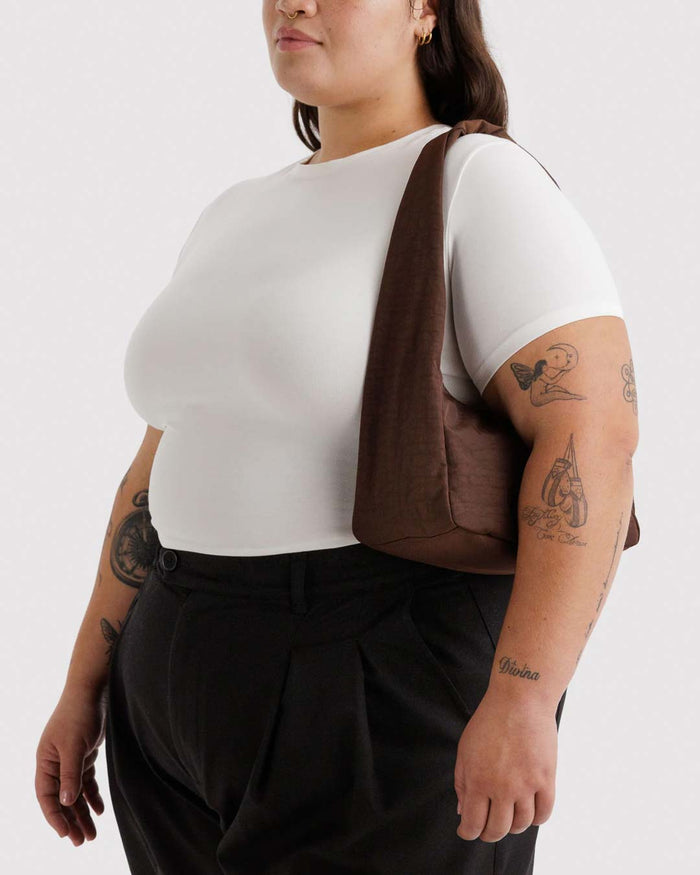 Coffee Small Nylon Meringue Bag | BAGGU | Small Nylon Meringue Bag