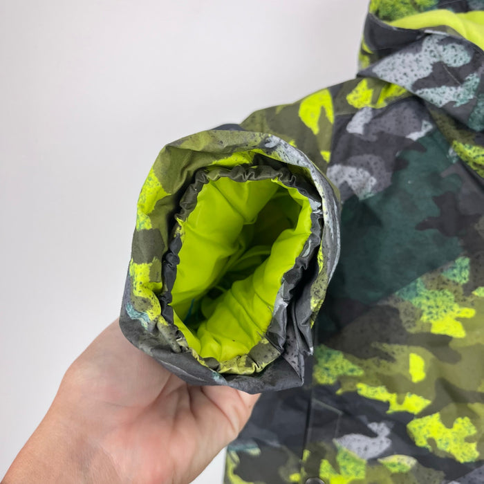 Columbia Frosty Slope Ski Jacket City Grey Brushed Camo/Bright Chartreuse 2T