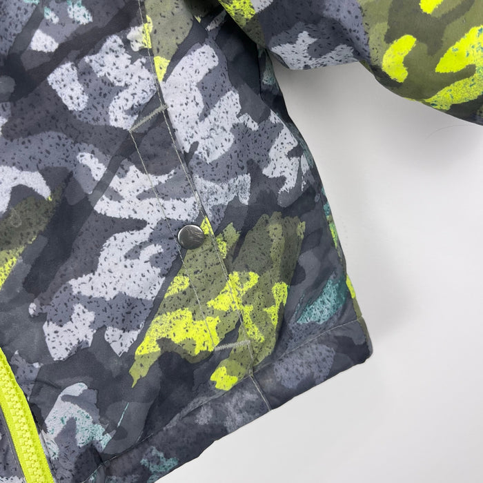 Columbia Frosty Slope Ski Jacket City Grey Brushed Camo/Bright Chartreuse 2T