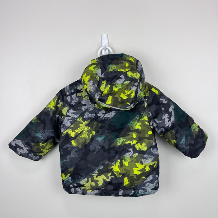 Columbia Frosty Slope Ski Jacket City Grey Brushed Camo/Bright Chartreuse 2T