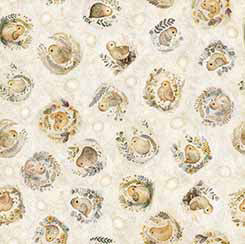 Cotton Tails - Creme Chicks - 30082-E - Qt Fabrics
