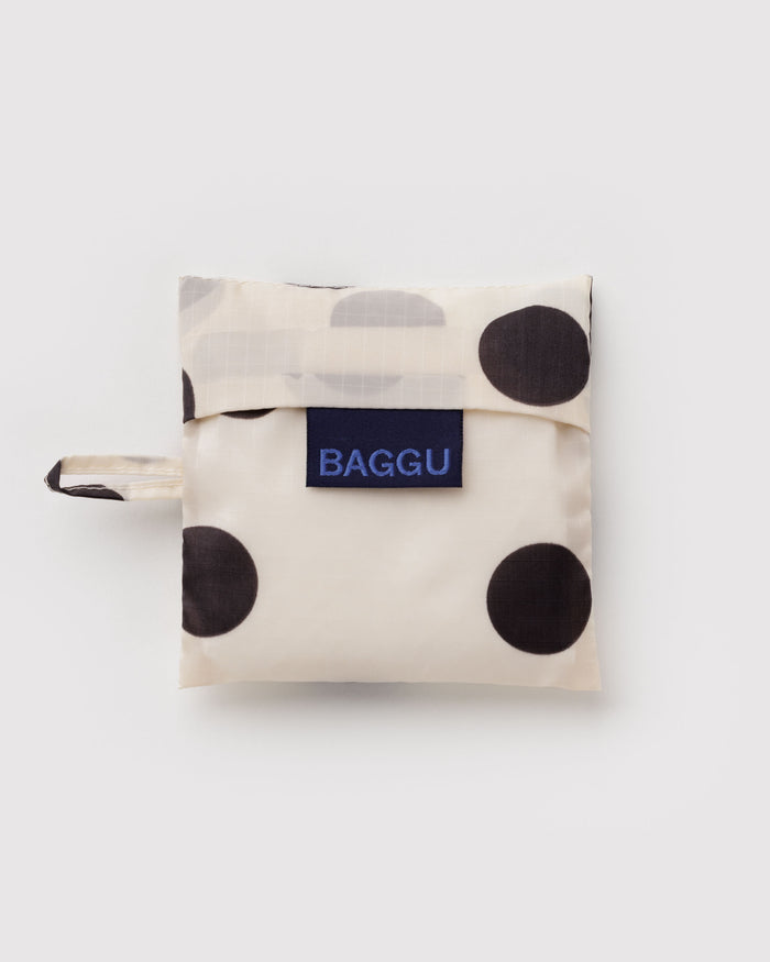 Cream and Black Polka Dot Baby BAGGU | BAGGU | Baby BAGGU