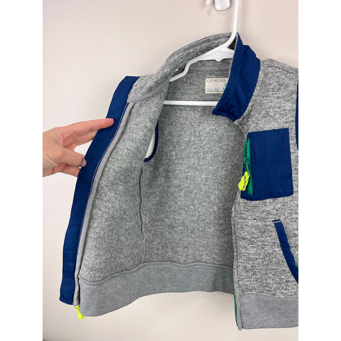 Crewcuts Boy's Summit Fleece Vest Marled Grey 4-5