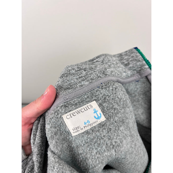 Crewcuts Boy's Summit Fleece Vest Marled Grey 4-5