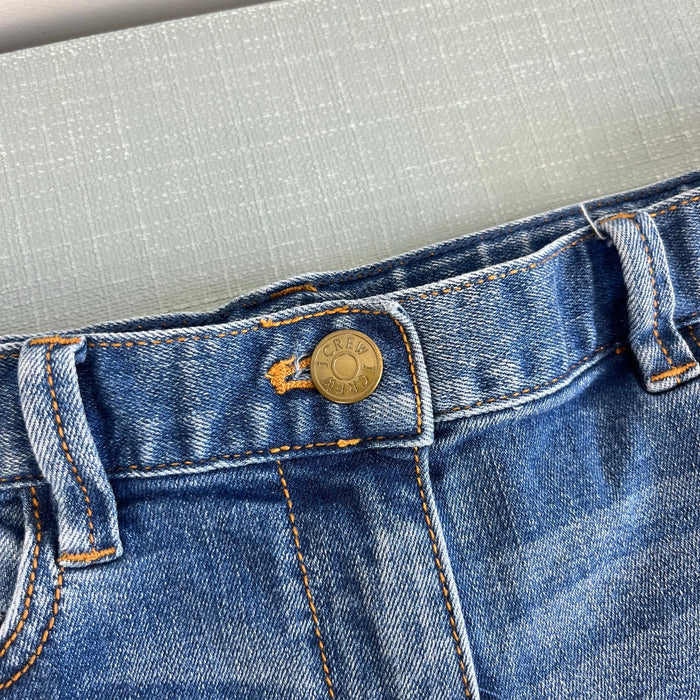 Crewcuts Cuffed Medium Wash Denim Cowgirl Shorts 10