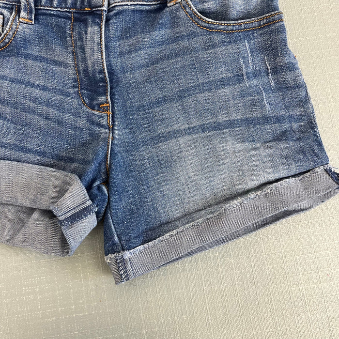 Crewcuts Cuffed Medium Wash Denim Cowgirl Shorts 10