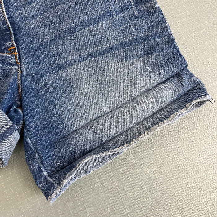 Crewcuts Cuffed Medium Wash Denim Cowgirl Shorts 10