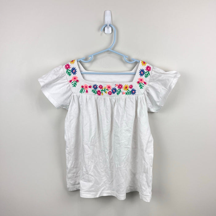 Crewcuts Everyday Embroidered Flutter Sleeve Top 8