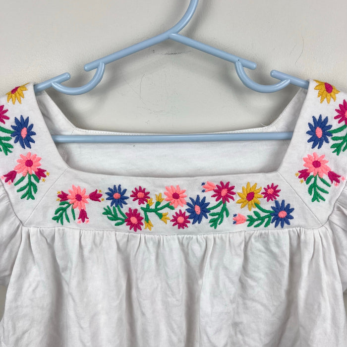 Crewcuts Everyday Embroidered Flutter Sleeve Top 8