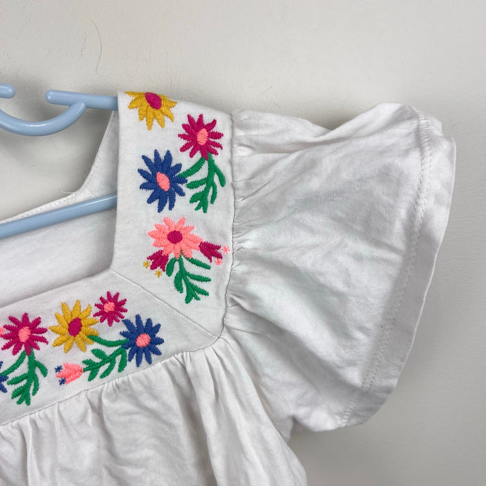 Crewcuts Everyday Embroidered Flutter Sleeve Top 8