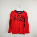 Crewcuts Long Sleeve Red Soccer T-shirt 6-7