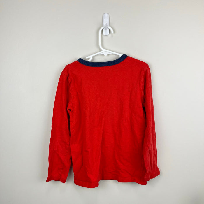 Crewcuts Long Sleeve Red Soccer T-shirt 6-7