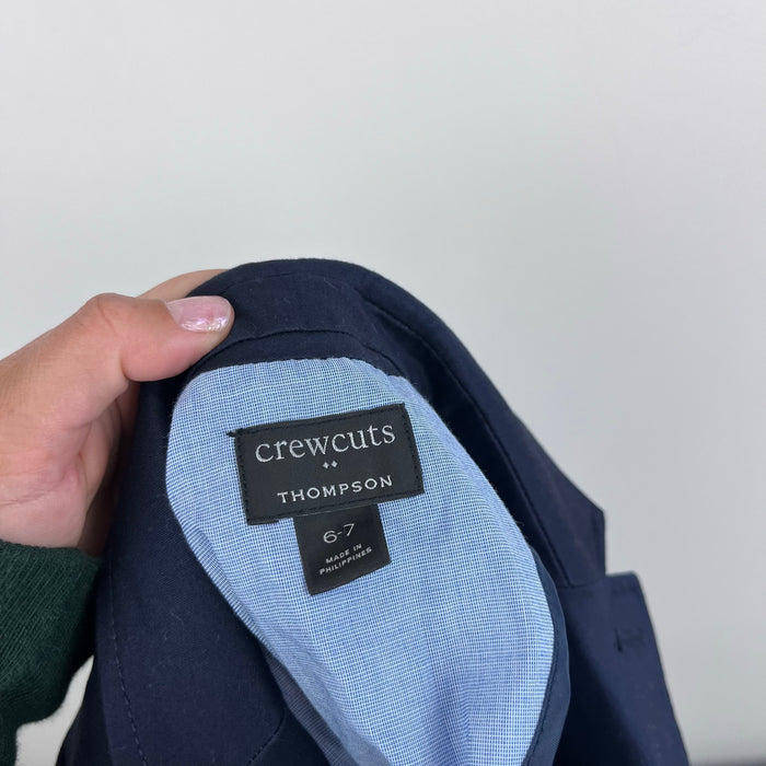 Crewcuts Thompson Navy Blue Suit Jacket 6-7