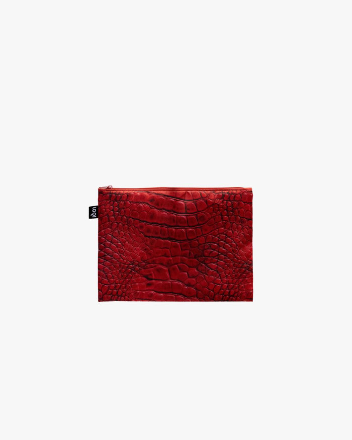 Crocodile Recycled Zip Pockets | LOQI | Zip Pockets