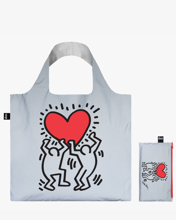 Dancing Heart By Keith Haring Recycled Reflective Bag | LOQI | Recycled Bag