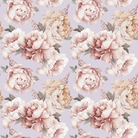 Daybreak on the Prairie - Peonies Purple - Riley Blake - CD17680-PURPLE