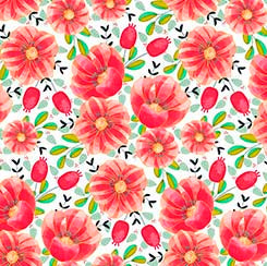 Daydream - Pink Floral - Qt Fabrics -  29321 Z