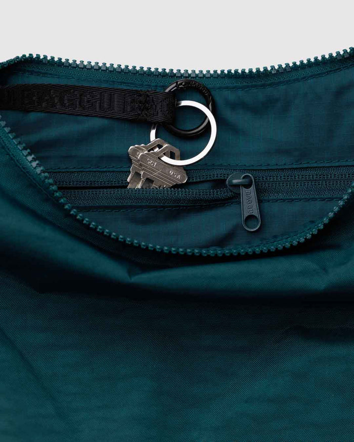 Deep Sea Medium Nylon Crescent Bag | BAGGU | Medium Nylon Crescent Bag