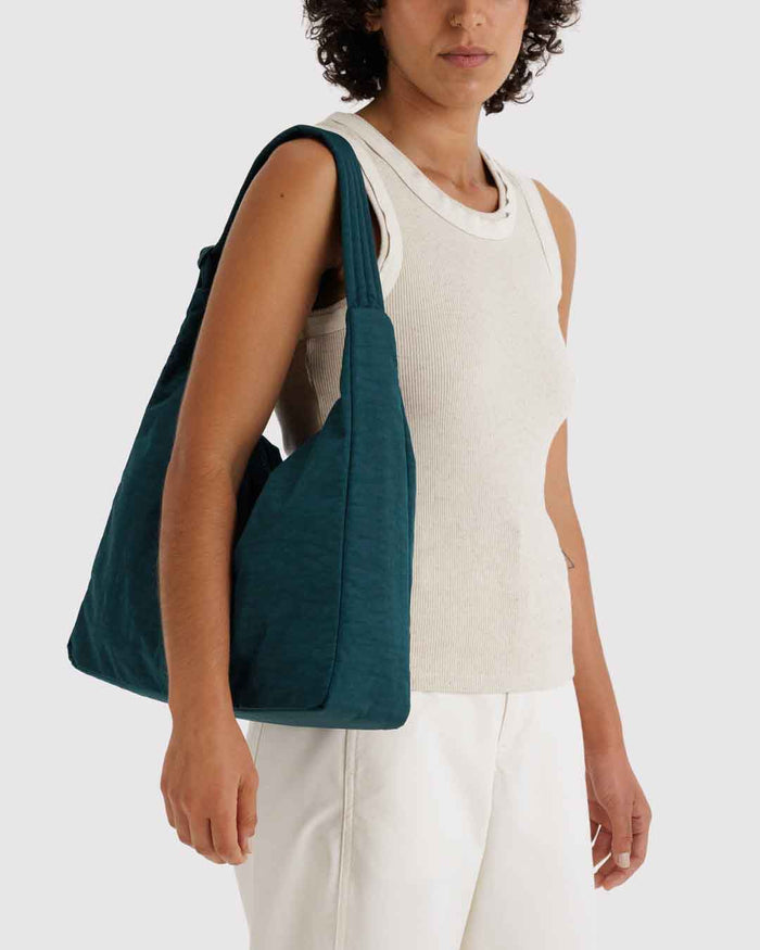 Deep Sea Nylon Shoulder Bag | BAGGU | Nylon Shoulder Bag