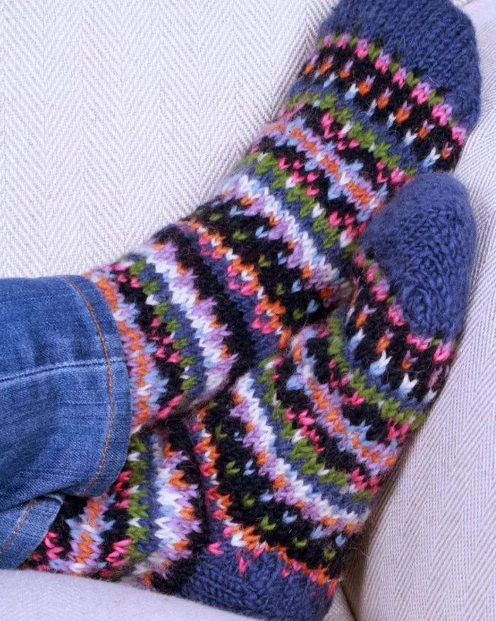 Denim Iona Sofa Socks Pachamama
