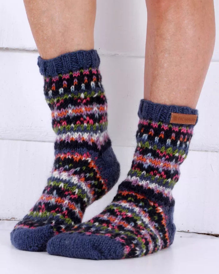 Denim Iona Sofa Socks Pachamama