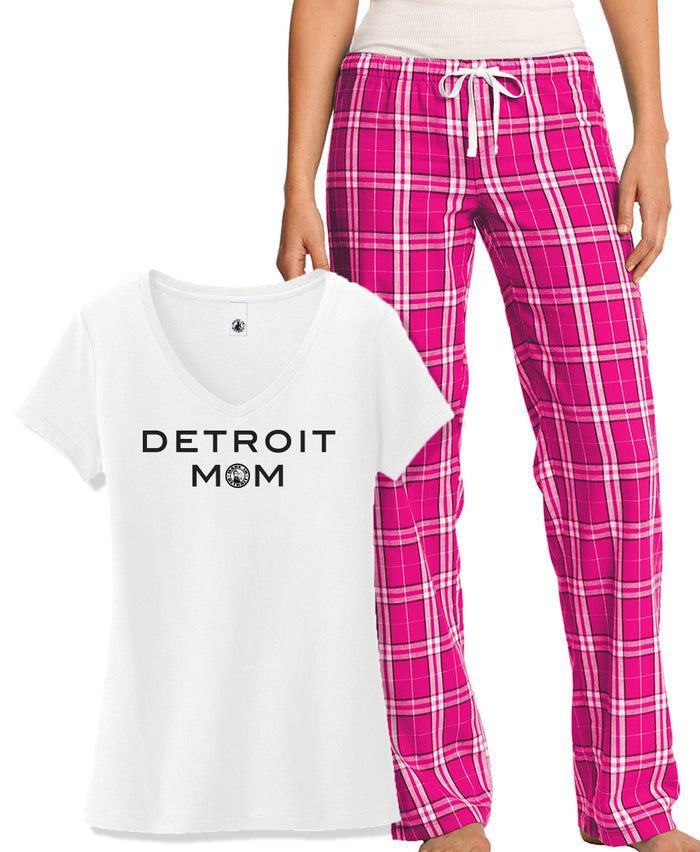 Detroit Mom Pink PJ Set - XS/SMALL
