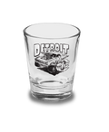 Detroit Roach Muscle Shot Glass