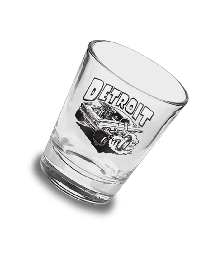 Detroit Roach Muscle Shot Glass