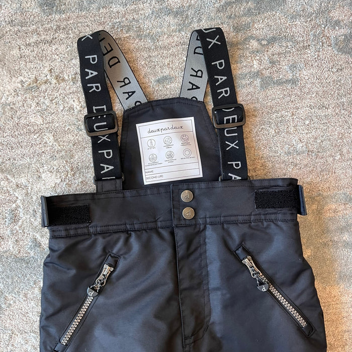 Deux Par Deux Convertible Black Play Ski Snow Pants 4T