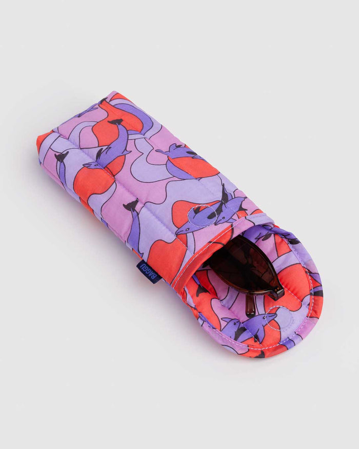 Dolphins Puffy Glasses Sleeve | BAGGU | Puffy Glasses Sleeve