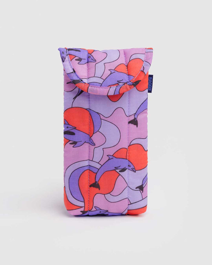 Dolphins Puffy Glasses Sleeve | BAGGU | Puffy Glasses Sleeve