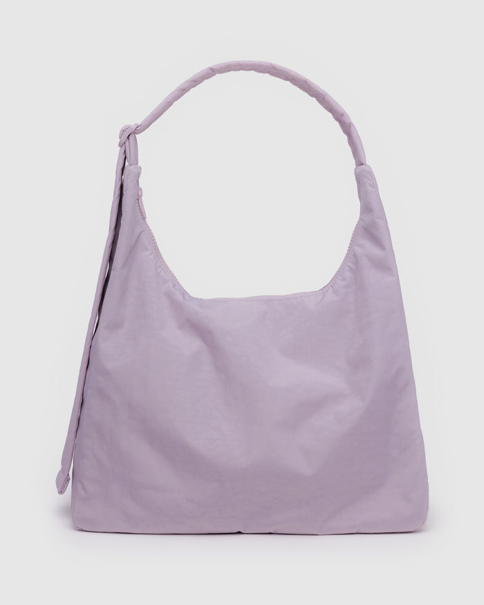 Dusty Pink Nylon Shoulder bag | BAGGU | Nylon Shoulder Bag
