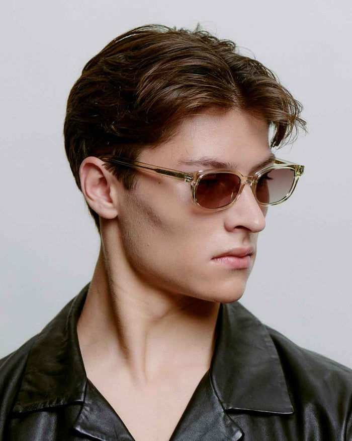 Ecru Transparent Charlie Sunglasses