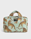 Emerald Leopard Large Toiletry Bag | WOUF | Cosmetic + Toiletry Bags