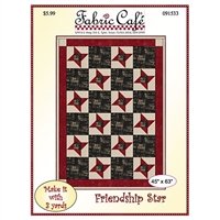Fabric Cafe - Friendship Stars -  3 Yard Quilt - 45 X 63 - Donna Robertson