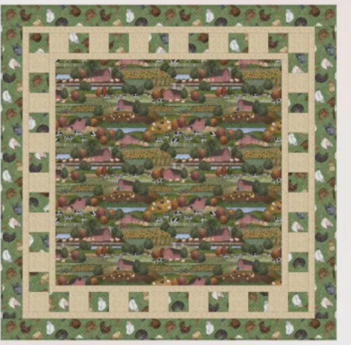 Fabric Cafe -Big Picture- 3 Yard Quilt Pattern