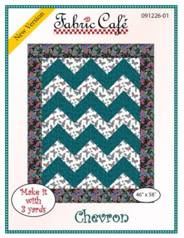 Fabric Cafe -Chevron- 3 Yard Quilt Pattern- Fc091226-01