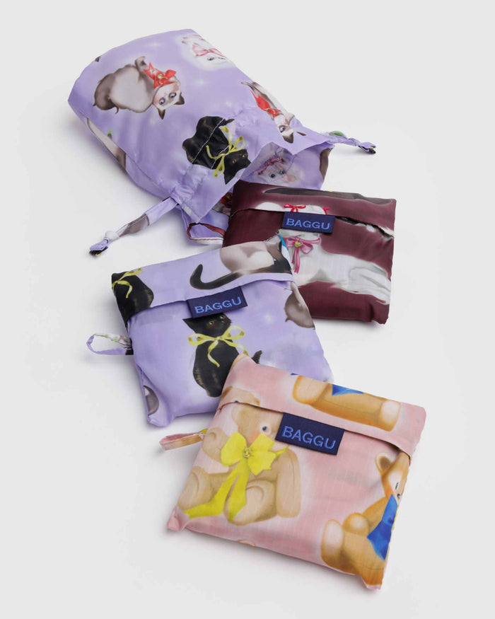 Fancy Animals Standard BAGGU Set of 3 | BAGGU | Standard BAGGU Set of 3