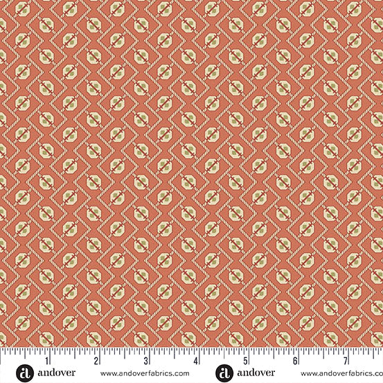 Farmers Daughter -  Coral Plow - Andover Fabrics