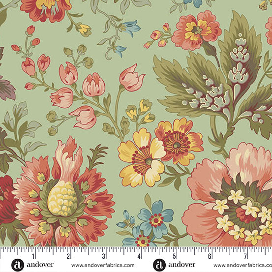 Farmers Daughter - Garden Green Milk and Honey - Andover Fabrics