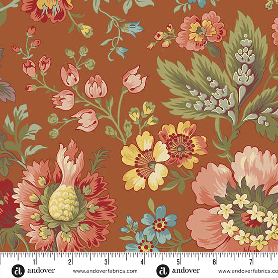 Farmers Daughter - Rust Milk and Honey - Andover Fabrics