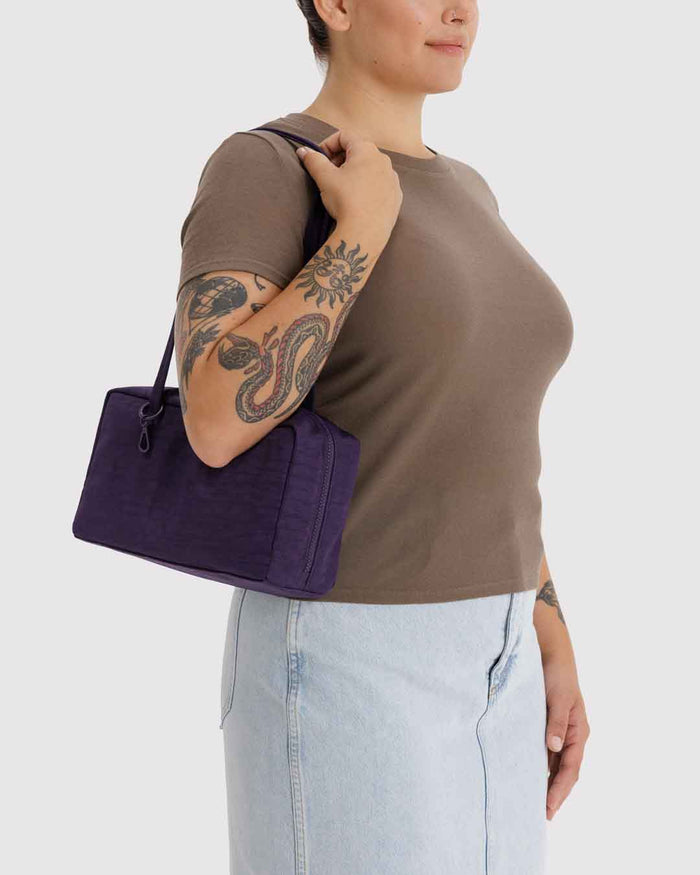 Fig Nylon Bowler Bag | BAGGU | Nylon Bowler Bag